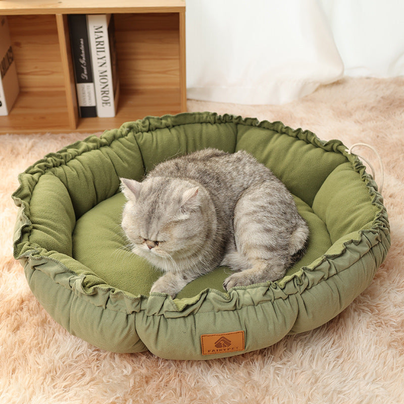 Cosy Donut Pet Bed for Cats & Dogs