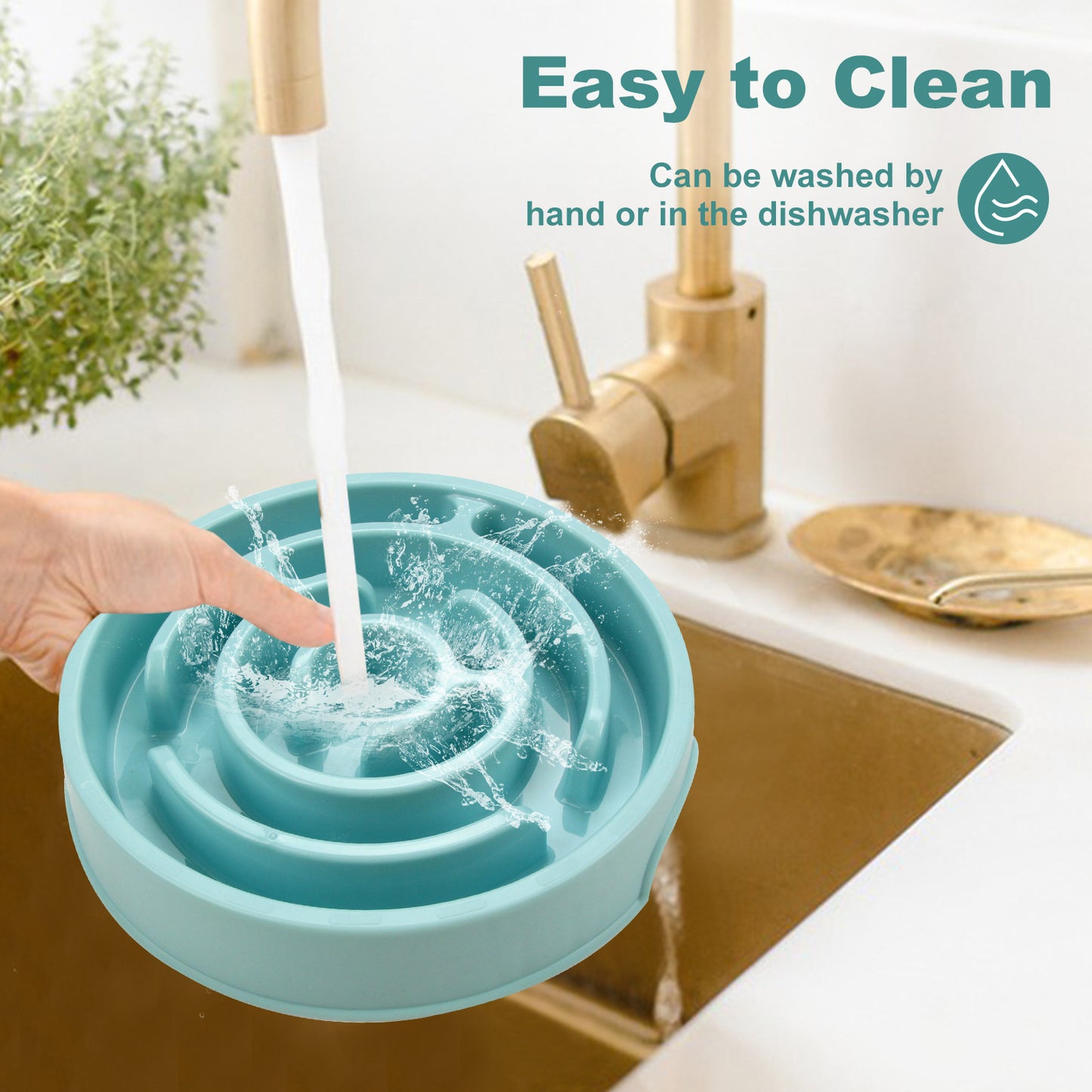 Paws of Britain slow feeder bowl dishwasher safe — senior dog enrichment UK