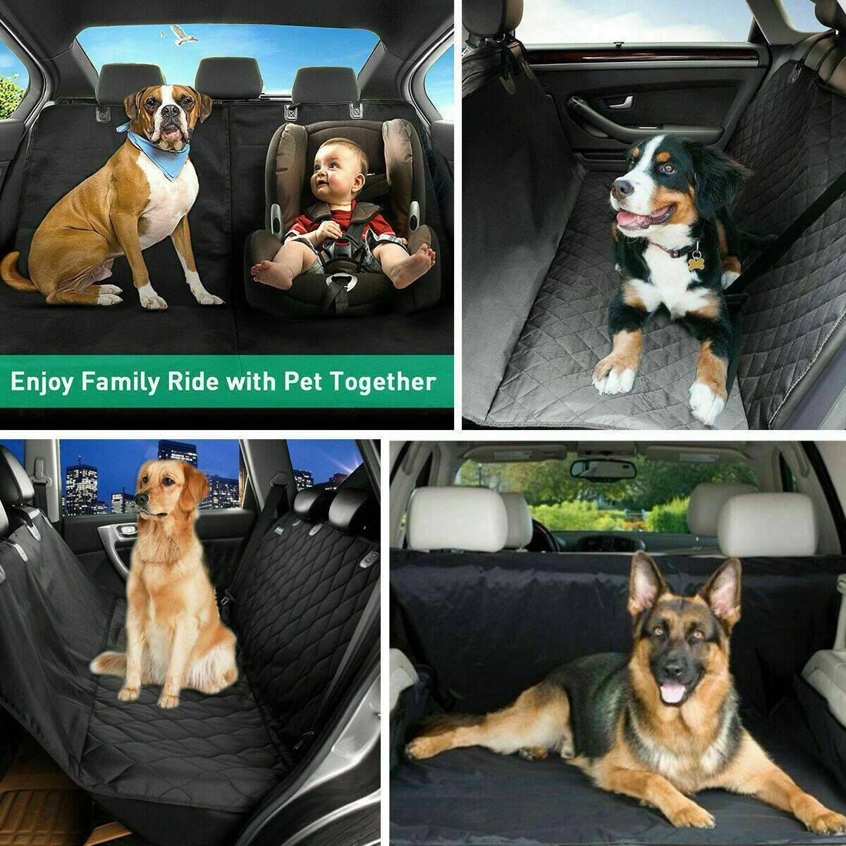 Dog Car Seat Cover — Waterproof Back Seat Protector for Dogs