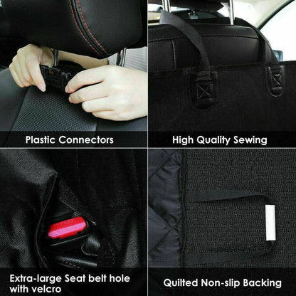 Dog Car Seat Cover — Waterproof Back Seat Protector for Dogs