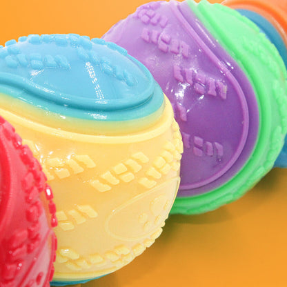 Squeaky Dog Balls — Set of 8 Colourful Chew & Fetch Toys for Dogs