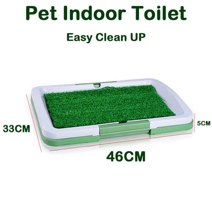 Indoor Dog Toilet Training Mat — Grass Potty Pad for Puppies & Small Dogs