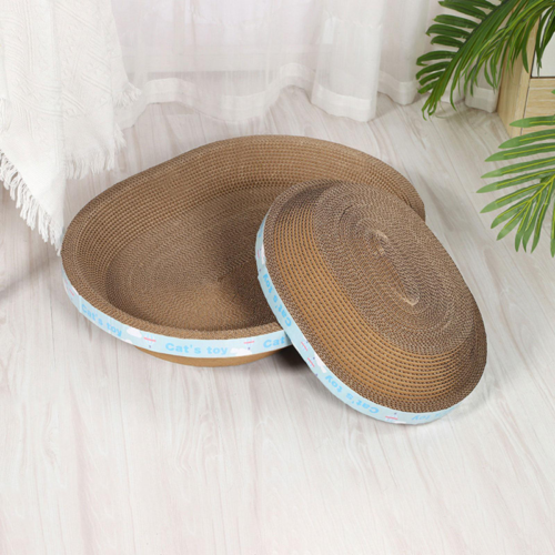 Cat Scratcher Lounge Bed — Cardboard Scratching Pad for Cats