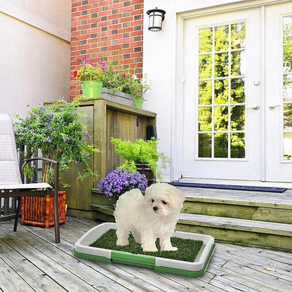 Indoor Dog Toilet Training Mat — Grass Potty Pad for Puppies & Small Dogs
