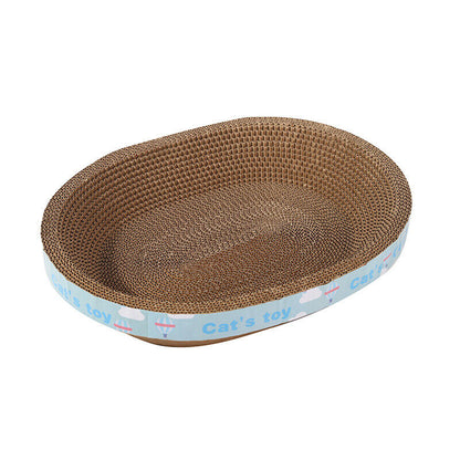 Cat Scratcher Lounge Bed — Cardboard Scratching Pad for Cats