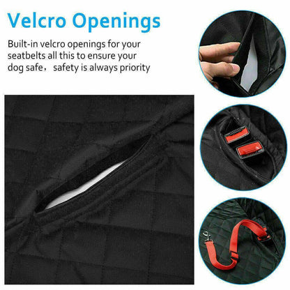 Dog Car Seat Cover — Waterproof Back Seat Protector for Dogs