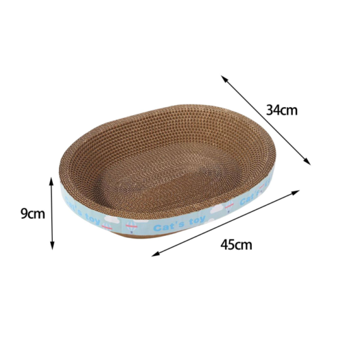 Cat Scratcher Lounge Bed — Cardboard Scratching Pad for Cats