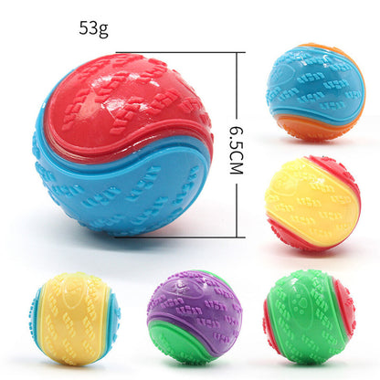 Squeaky Dog Balls — Set of 8 Colourful Chew & Fetch Toys for Dogs