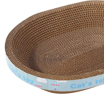 Cat Scratcher Lounge Bed — Cardboard Scratching Pad for Cats