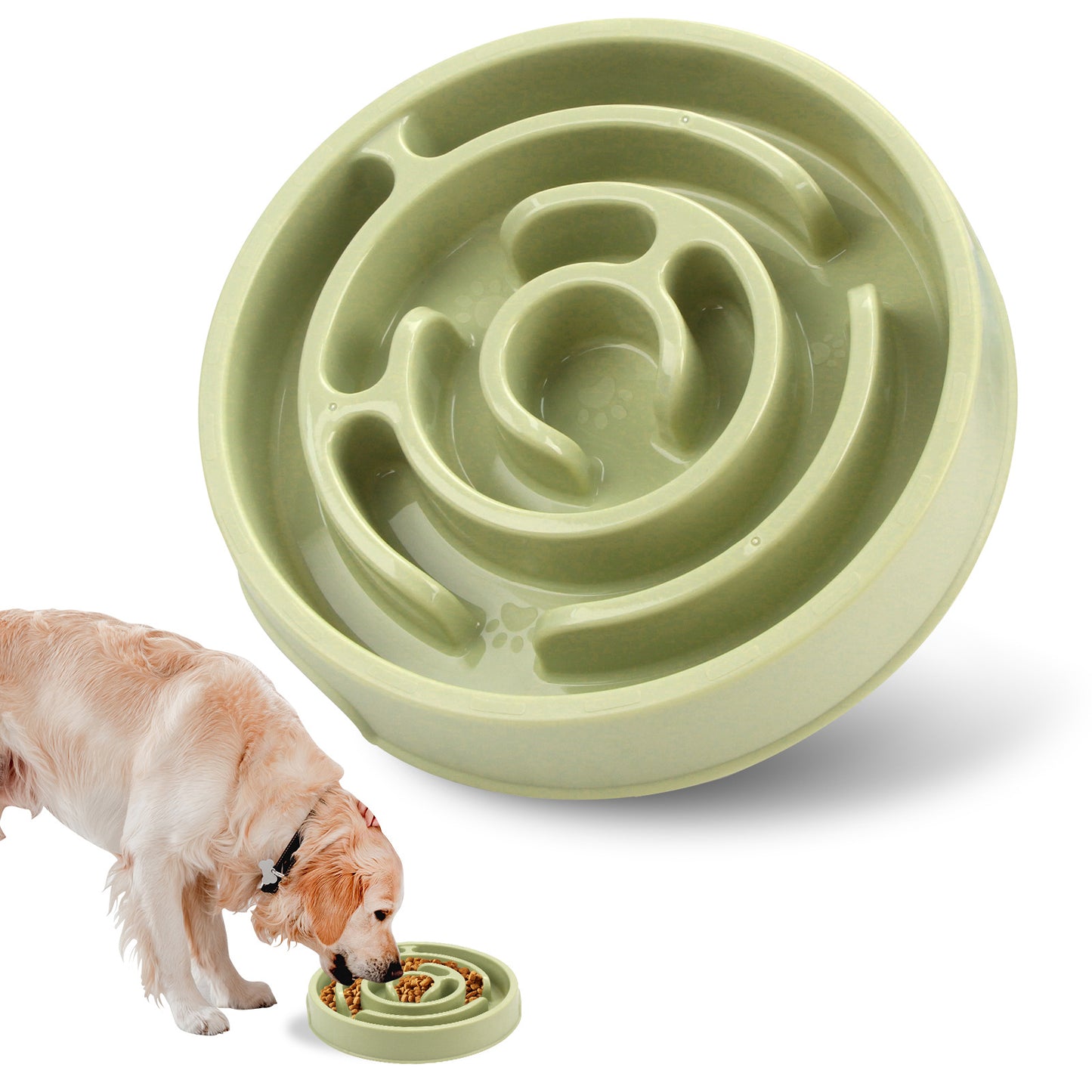 Dog puzzle feeder bowl for anxious dogs — Paws of Britain calming bowl UK