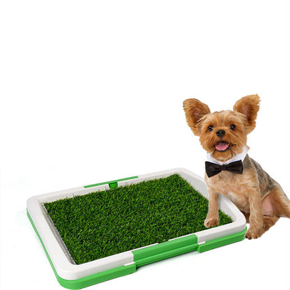 Indoor Dog Toilet Training Mat — Grass Potty Pad for Puppies & Small Dogs