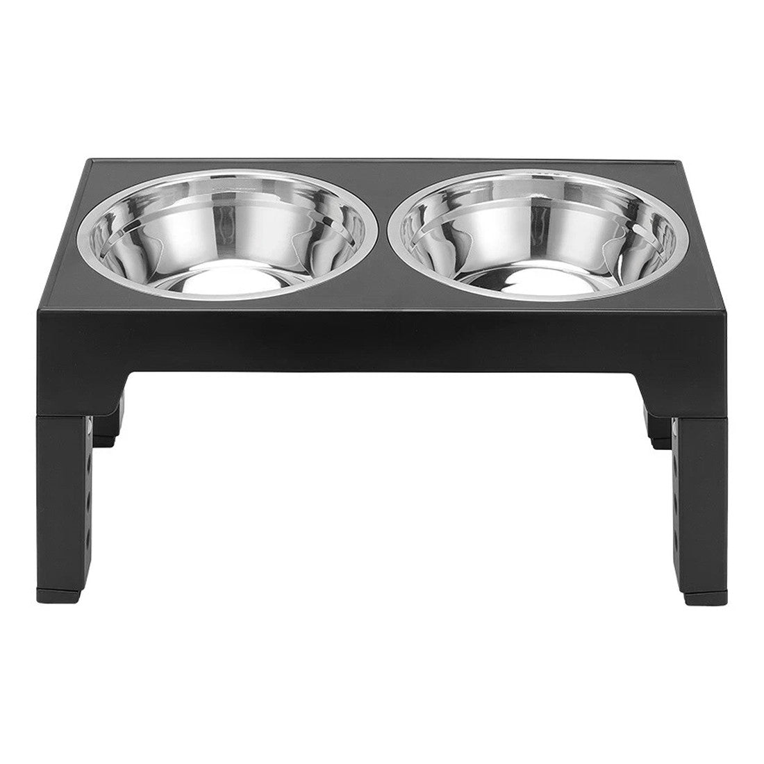 Elevated Dog Feeding Stand — Stainless Steel Double Raised Bowls for Dogs